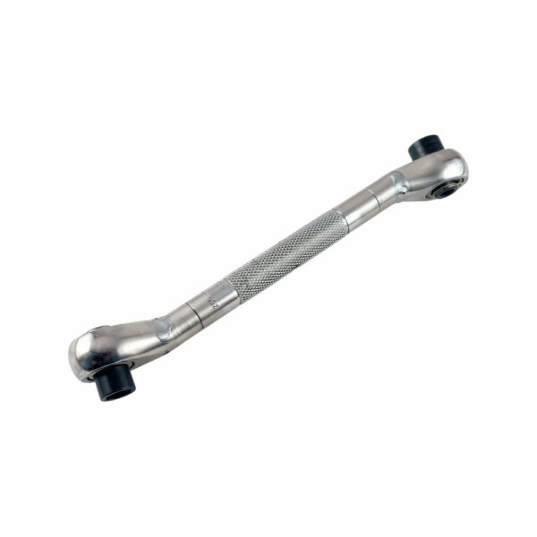 Omega Technologies OMDD1F Offset Double-Ended Low Profile Step-Socket Roller Ratchet, 5-Hex
