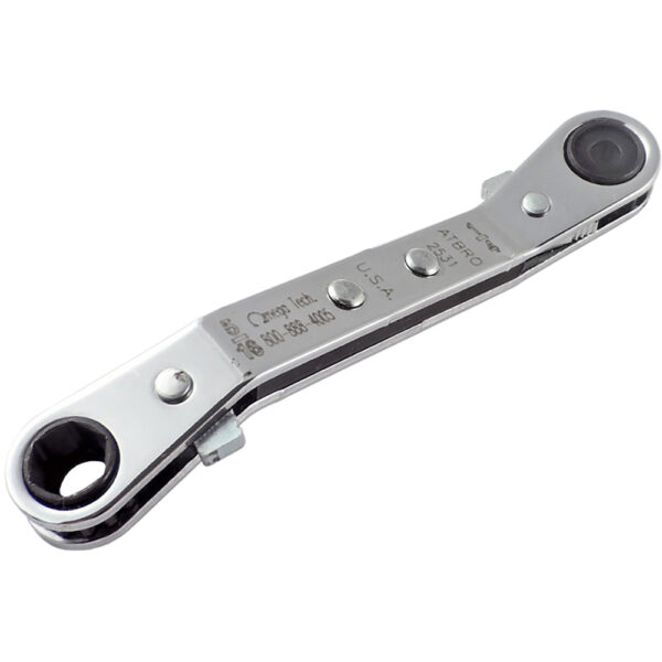 Omega Technologies ATBRO2531 1/4'' x 5/16'' Hi-Lok Offset Ratcheting Box Wrench