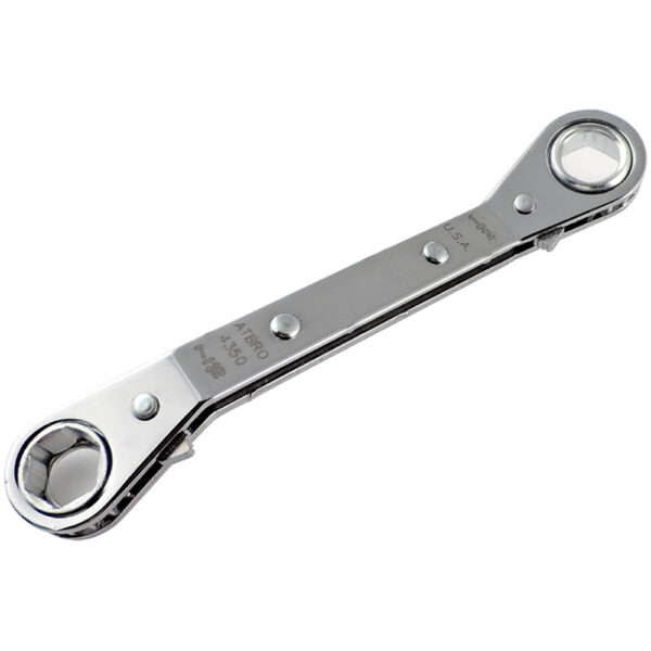 Omega Technologies ATBRO4350 7/16'' x 1/2'' Hi-Lok Offset Ratcheting Box Wrench