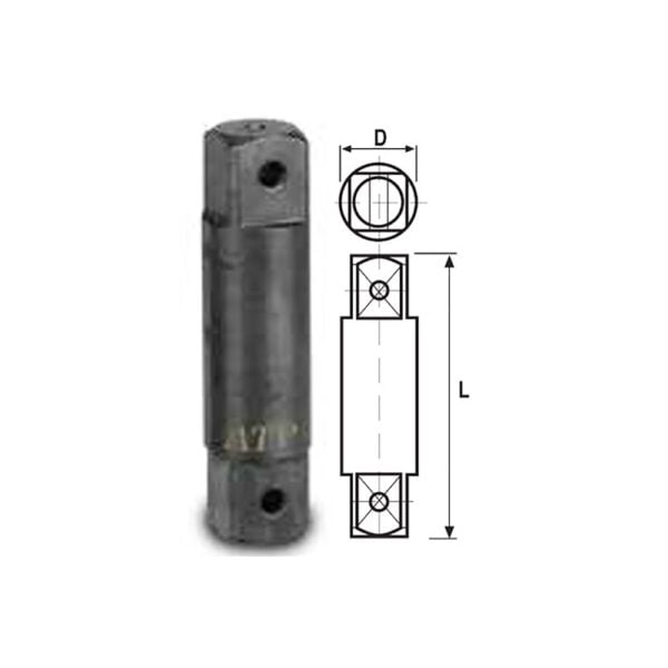 ATP Z1216 16'' Double Ended Male Socket Extension, 3/4'' Square Drive