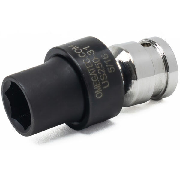 Omega Technologies US250-31 5/16'' Low Profile Swivel Socket, 6-Point, 1/4'' Square Drive