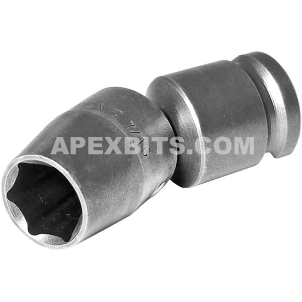 SA-123 Apex Brand 7/16'' 6-Point Universal Wrench, 3/8'' Square Drive
