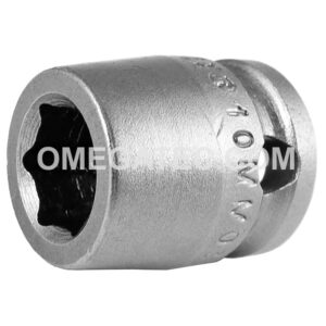 3616 Apex Brand 1/2'' 4-Point Single Square Nut Standard Impact Socket, 3/8'' Square Drive