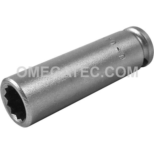1210-D Apex Brand 5/16'' 12-Point Long Impact Socket, 1/4'' Square Drive