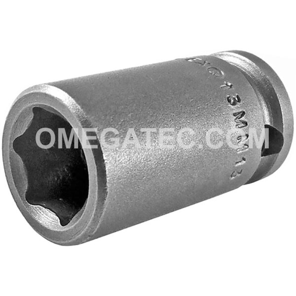 13MM03-D Apex Brand 13mm 12-Point Metric Short Impact Socket, 3/8'' Square Drive