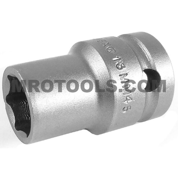 13MM45 Apex Brand 13mm 6-Point Thin Wall Metric Standard Impact Socket, 1/2'' Square Drive
