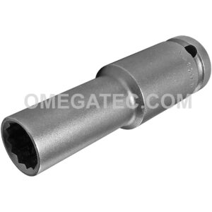 13MM55-D Apex Brand 13mm 12-Point Thin Wall Metric Extra Long Impact Socket, 1/2'' Square Drive