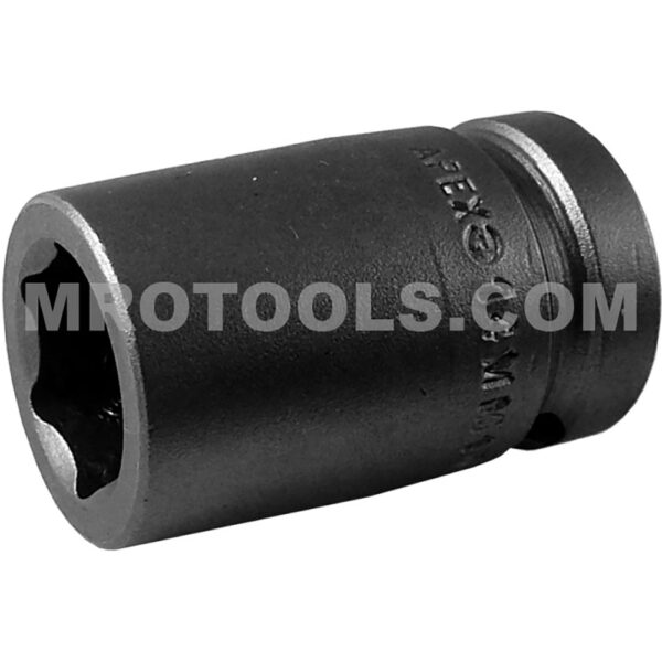 14MM15 Apex Brand 14mm 6-Point Metric Standard Impact Socket, 1/2'' Square Drive