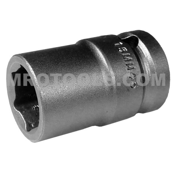 15MM45 Apex Brand 15mm 6-Point Thin Wall Metric Standard Impact Socket, 1/2'' Square Drive