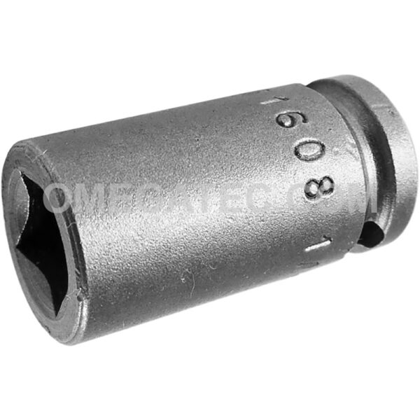 1608 Apex Brand 1/4'' 4-Point Single Square Nut Standard Impact Socket, 1/4'' Square Drive