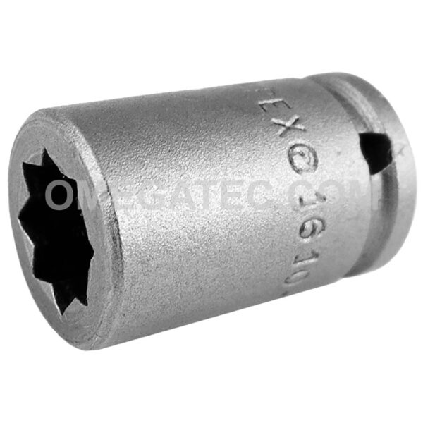 1610-D Apex Brand 5/16'' 8-Point Double Square Nut Standard Impact Socket, 1/4'' Square Drive
