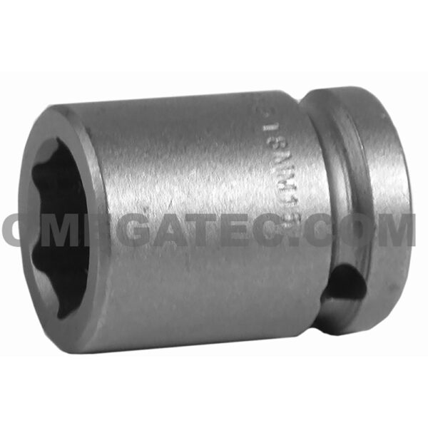 18MM15 Apex Brand 18mm 6-Point Metric Standard Impact Socket, 1/2'' Square Drive