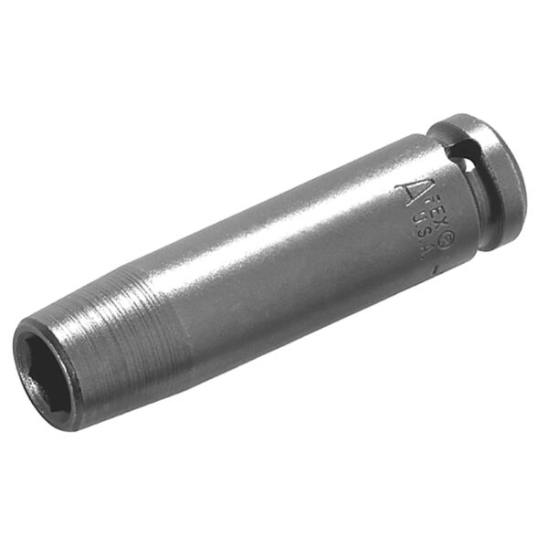 19MM23 Apex Brand 19mm 6-Point Long Impact Impact Socket, 3/8'' Square Drive