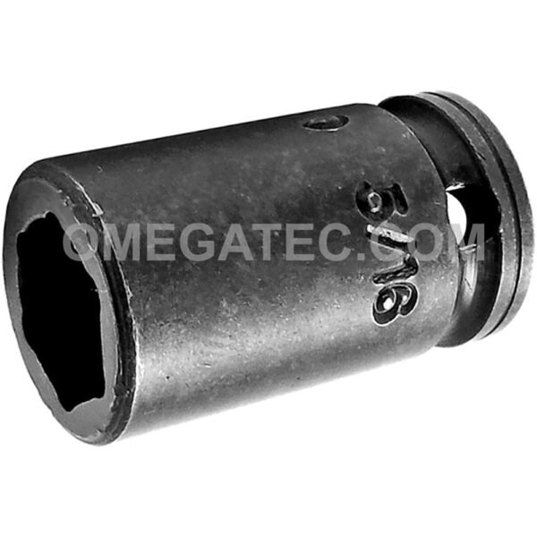 1P10 Apex Brand 5/16'' 6-Point Standard Impact Socket, For Sheet Metal Screw, Self-Drilling And Tapping Screws, 1/4'' Square Drive