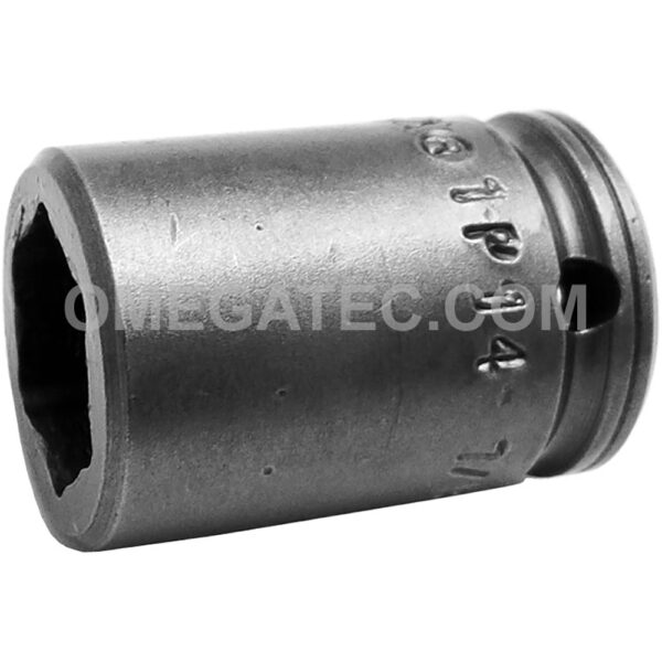 1P14 Apex Brand 7/16'' 6-Point Standard Impact Socket, For Sheet Metal Screw, Self-Drilling And Tapping Screws, 1/4'' Square Drive