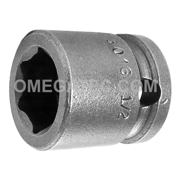 3016 Apex Brand 1/2'' 6-Point Short Impact Socket, 3/8'' Square Drive