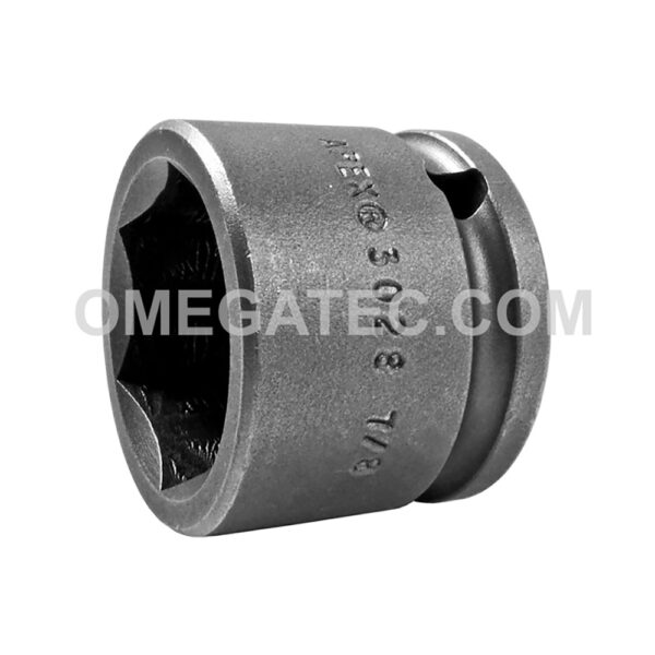3028 Apex Brand 7/8'' 6-Point Short Impact Socket, 3/8'' Square Drive