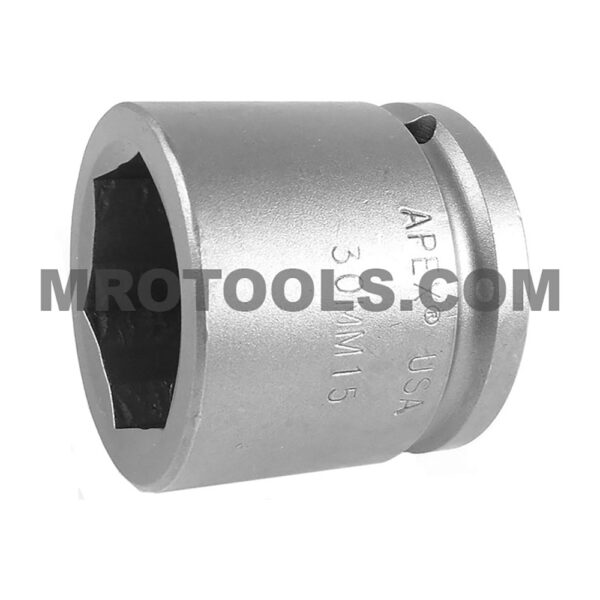30MM15 Apex Brand 30mm 6-Point Metric Standard Impact Socket, 1/2'' Square Drive