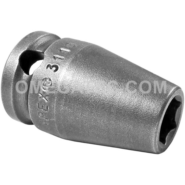 3110 Apex Brand 5/16'' 6-Point Standard Impact Socket, 3/8'' Square Drive