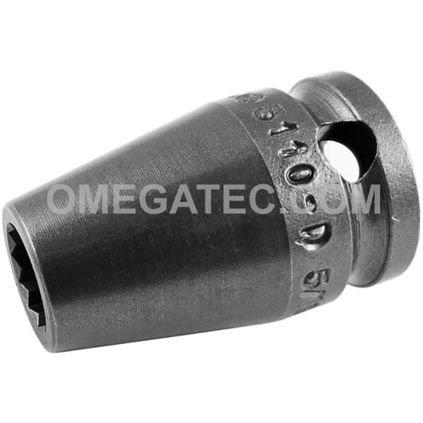 3108-D Apex Brand 1/4'' 12-Point Standard Impact Socket, 3/8'' Square Drive