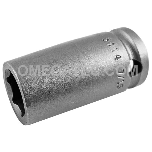 3114 Apex Brand 7/16'' 6-Point Standard Impact Socket, 3/8'' Square Drive