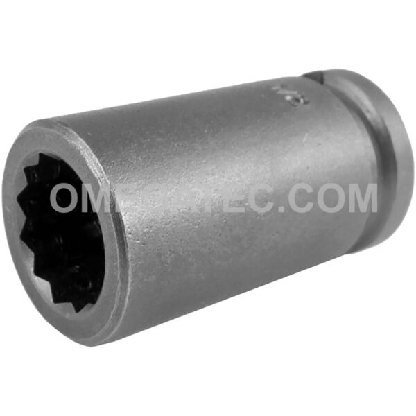 3114-D Apex Brand 7/16'' 12-Point Standard Impact Socket, 3/8'' Square Drive