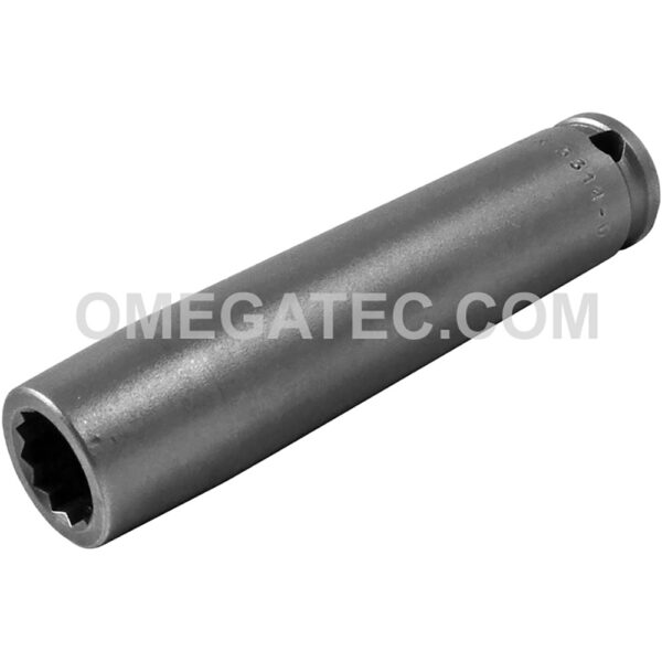 3312-D Apex Brand 3/8'' 12-Point Extra Long Impact Socket, 3/8'' Square Drive
