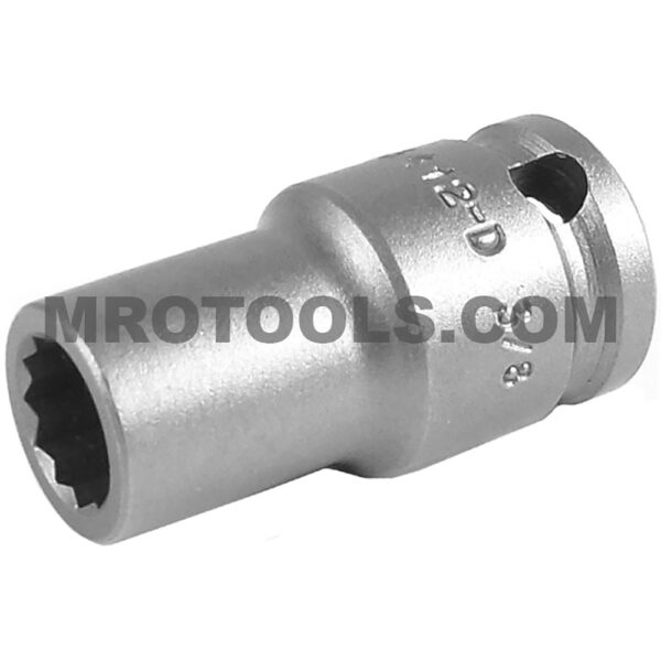 3410-E Apex Brand 5/16'' 6-Point Standard Thin Wall Impact Socket, 3/8'' Square Drive