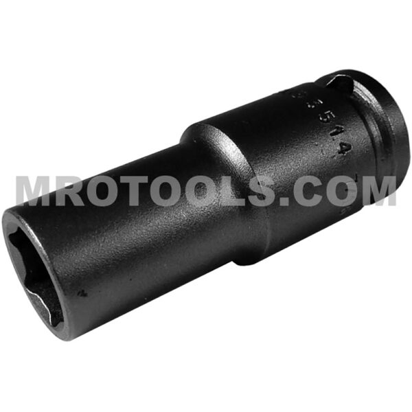 3512 Apex Brand 3/8'' 6-Point Long Thin Wall Impact Socket, 3/8'' Square Drive