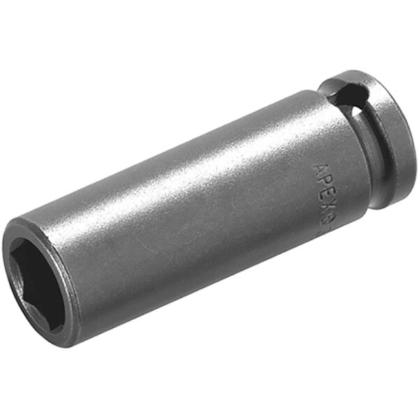 3518 Apex Brand 9/16'' 6-Point Long Thin Wall Impact Socket, 3/8'' Square Drive