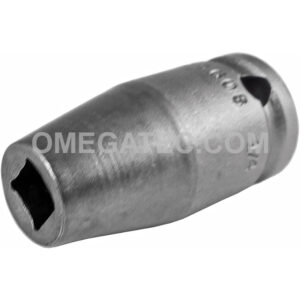 3607 Apex Brand 7/32'' 4-Point Single Square Nut Standard Impact Socket, 3/8'' Square Drive