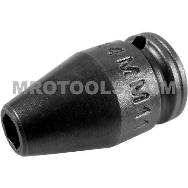 4MM11 Apex Brand 4mm 6-Point Metric Standard Impact Socket, 1/4'' Square Drive