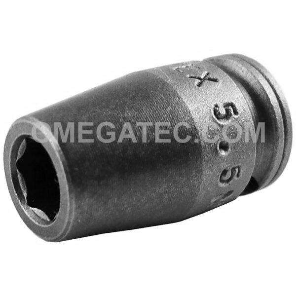 5.5MM11 Apex Brand 5.5mm 6-Point Metric Long Impact Socket, 1/4'' Square Drive