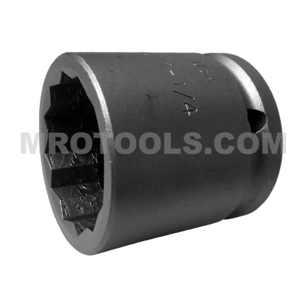 5140-D Apex Brand 1-1/4'' 12-Point Standard Impact Socket, 1/2'' Square Drive