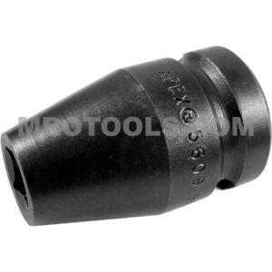 5609 Apex Brand 9/32'' 4-Point Standard Impact Socket, For Single Square Nuts, 1/2'' Square Drive