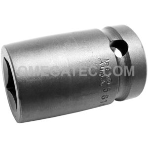 5614 Apex Brand 7/16'' 4-Point Standard Impact Socket, For Single Square Nuts, 1/2'' Square Drive