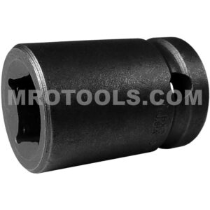 5616 Apex Brand 1/2'' 4-Point Standard Impact Socket, For Single Square Nuts, 1/2'' Square Drive