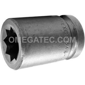 5616-D Apex Brand 1/2'' 8-Point Standard Impact Socket, For Double Square Nuts, 1/2'' Square Drive