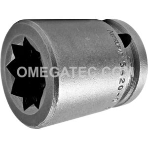 5620-D Apex Brand 5/8'' 8-Point Standard Impact Socket, For Double Square Nuts, 1/2'' Square Drive