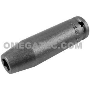 5MM21 Apex Brand 5mm 6-Point Metric Long Impact Socket, 1/4'' Square Drive