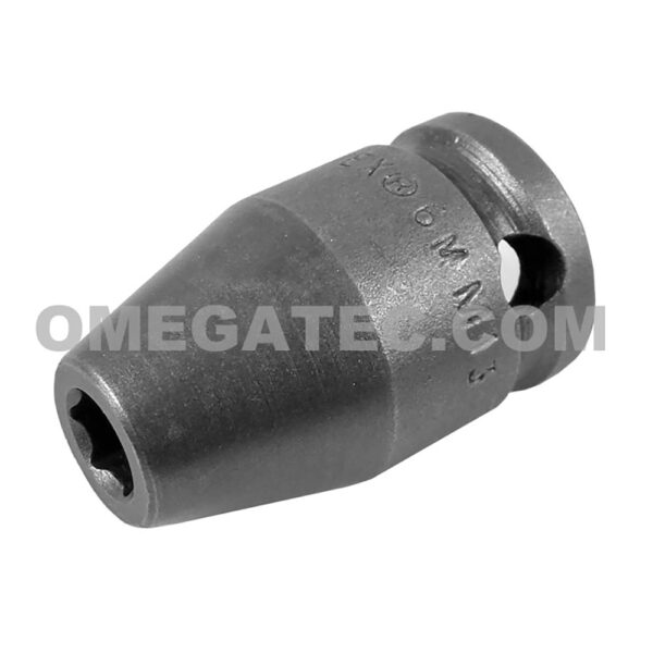 6MM13 Apex Brand 6mm 6-Point Metric Standard Impact Socket, 3/8'' Square Drive