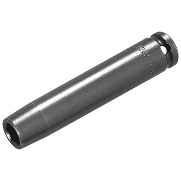 7536 Apex Brand 1-1/8'' 6-Point Thin Wall Extra Long Impact Socket, 3/4'' Square Drive
