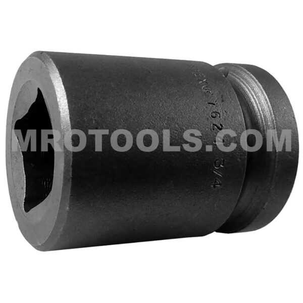 7624 Apex Brand 3/4'' 4-Point Standard Impact Socket, For Square Nut, 3/4'' Square Drive