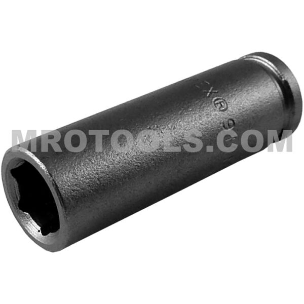 9MM21 Apex Brand 9mm 6-Point Metric Long Impact Socket, 1/4'' Square Drive