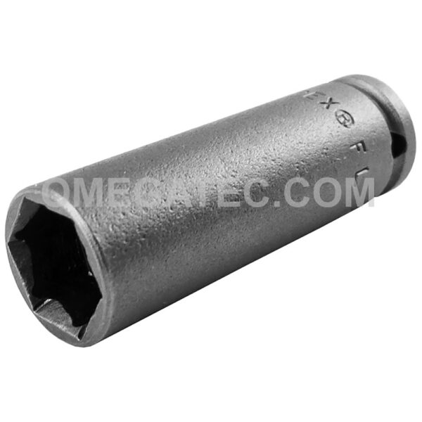 FL-1212 Apex Brand 3/8'' 6-Point Fast Lead Long Impact Socket, 1/4'' Square Drive