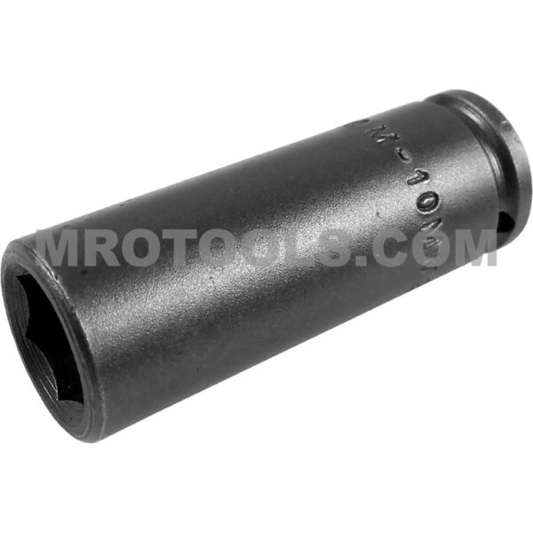 M-10MM21 Apex Brand 10mm 6-Point Magnetic Metric Long Impact Socket, 1/4'' Square Drive