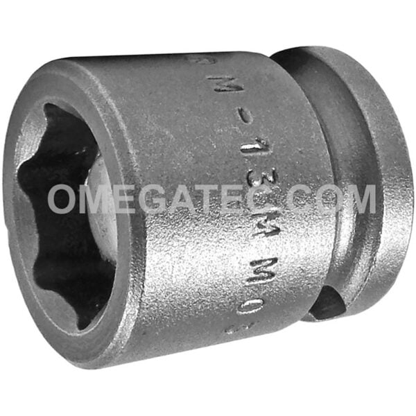 M-13MM03 Apex Brand 13mm 6-Point Magnetic Metric Short Impact Socket, 3/8'' Square Drive