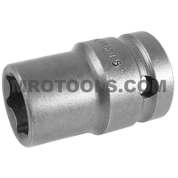 M-14MM45 Apex Brand 14mm 6-Point Magnetic Thin Wall Metric Standard Impact Socket, 1/2'' Square Drive