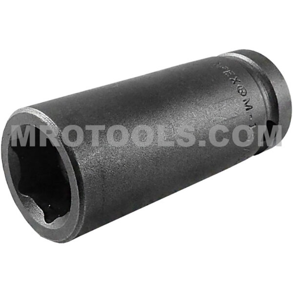 M-15MM25 Apex Brand 15mm 6-Point Magnetic Metric Long Impact Socket, 1/2'' Square Drive