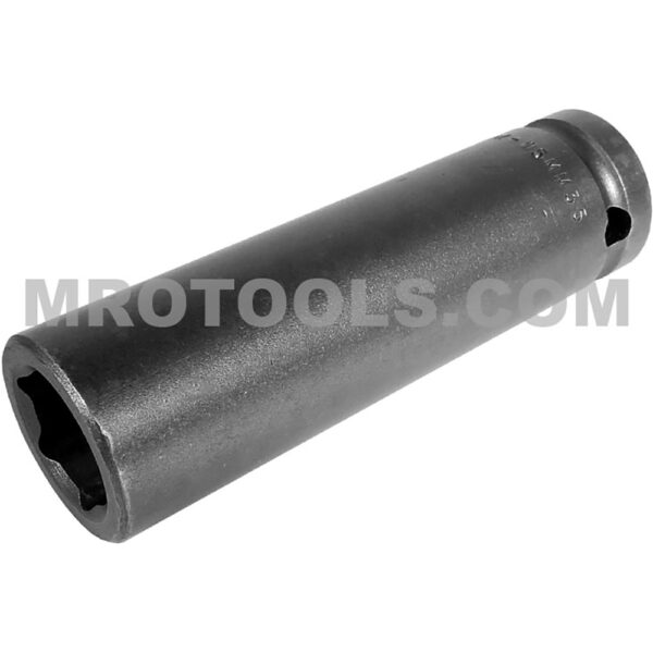 M-15MM35 Apex Brand 15mm 6-Point Magnetic Metric Extra Long Impact Socket, 1/2'' Square Drive